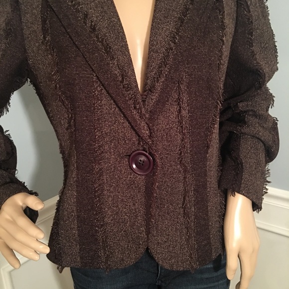 Brown blazer jacket - Picture 5 of 7